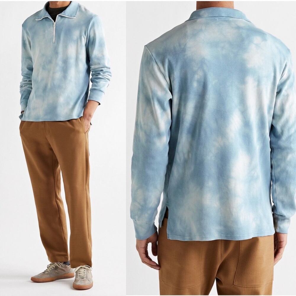 NWT Mr. Porter Barena Calenda Half-Zip Sweatshirt Blue
